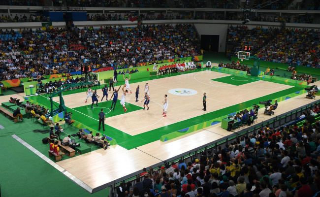 USA vs China Basketball Arena Flooring International Play