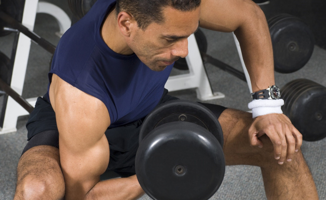 Man Lifting Weights