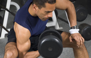 Man Lifting Weights